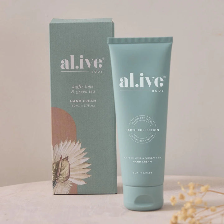 al.ive body Tinted Lip Butter & Hand Cream Bundle - Kaffir Lime & Green Tea