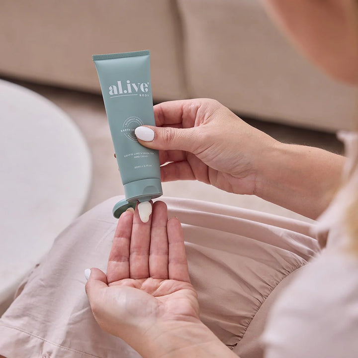 al.ive body Tinted Lip Butter & Hand Cream Bundle - Kaffir Lime & Green Tea