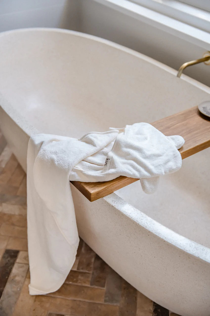 Kiin Bamboo Cotton Hooded Towel - Sage