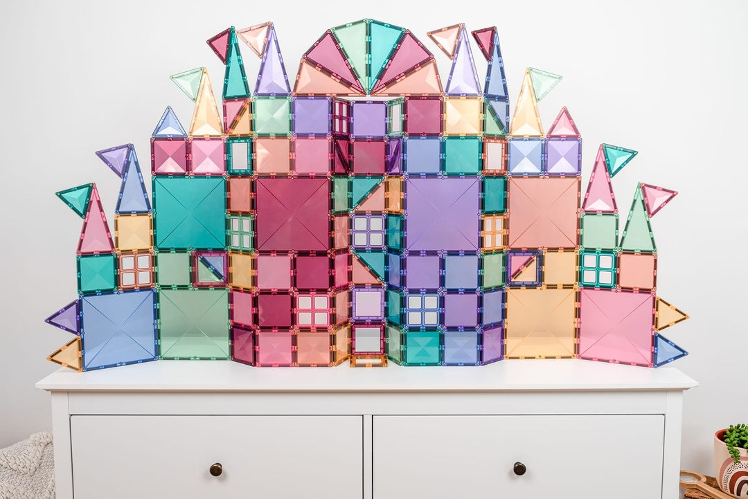 Connetix Magnetic Tiles Pastel Creative 120 Piece Pack