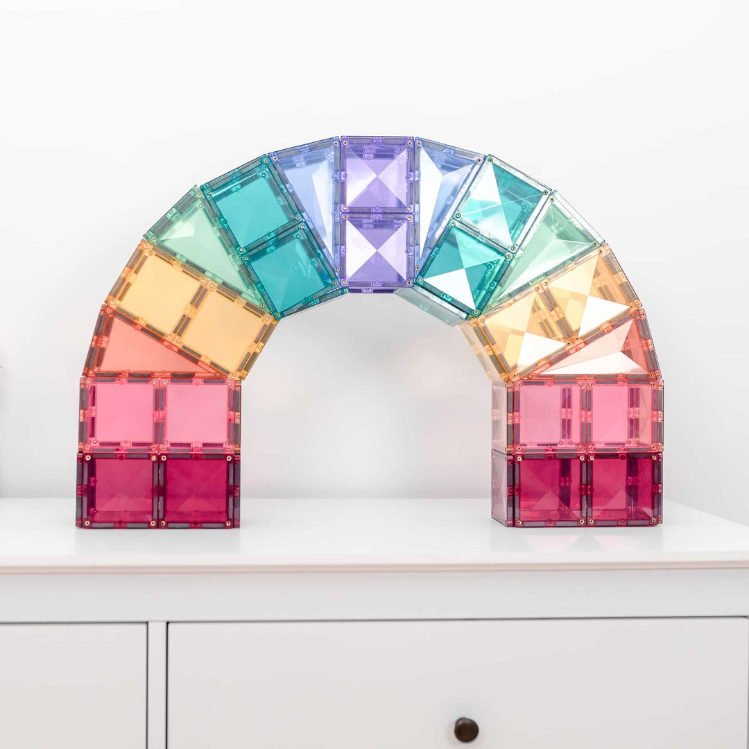 Connetix Magnetic Tiles Pastel Creative 120 Piece Pack