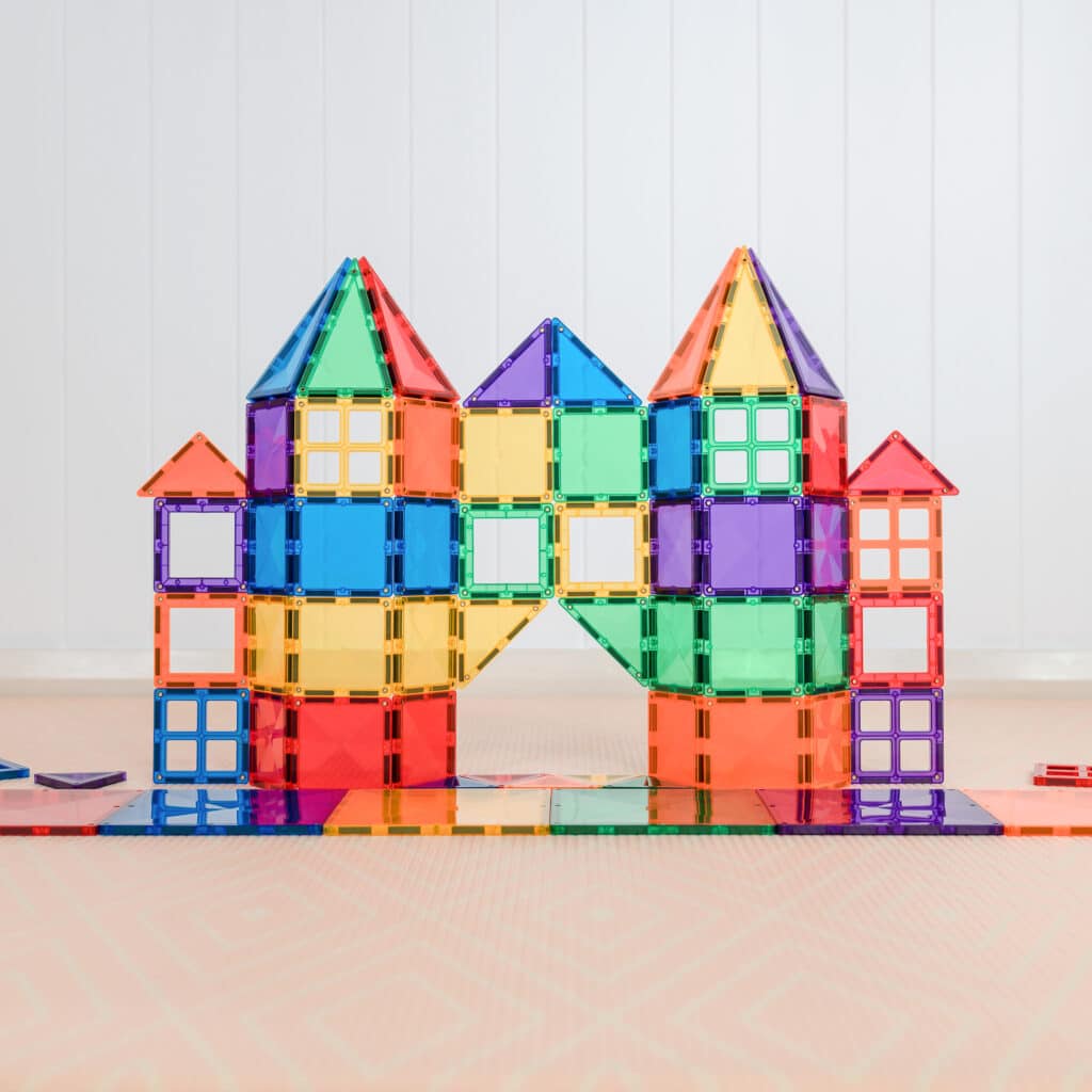 Connetix Magnetic Tiles Rainbow 60 Piece Starter Pack