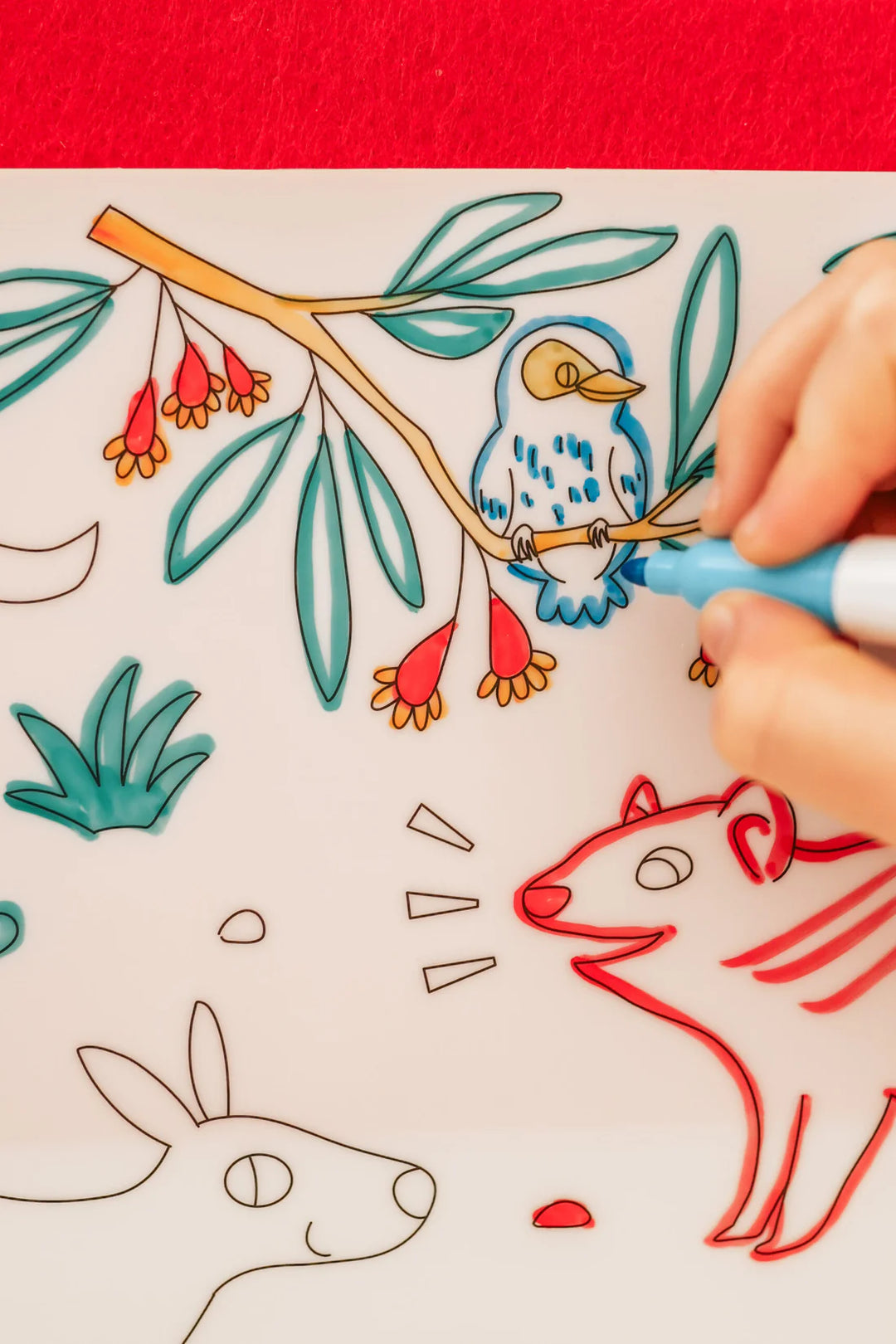 Reusable Scribble Mat Set | Baby Australian Animals