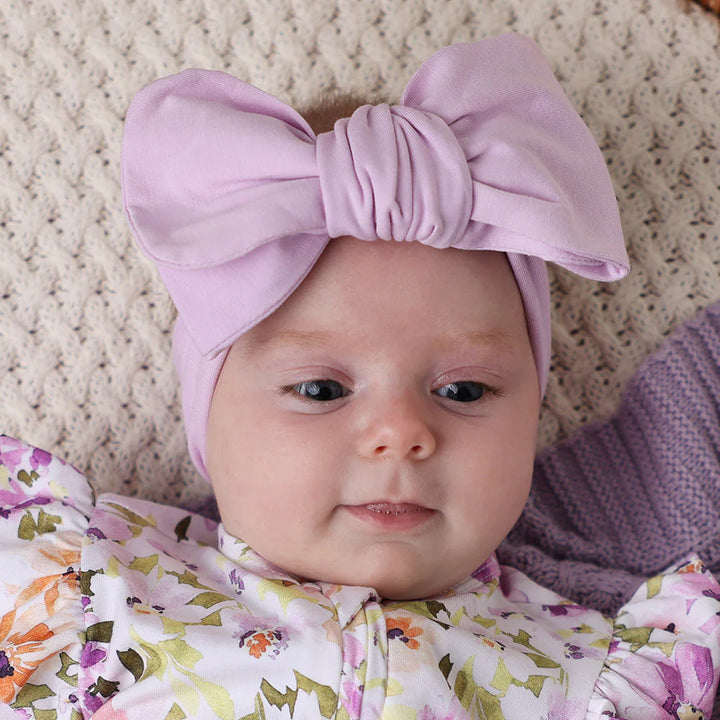 Snuggle Hunny Organic Oversized Bow - Lilac