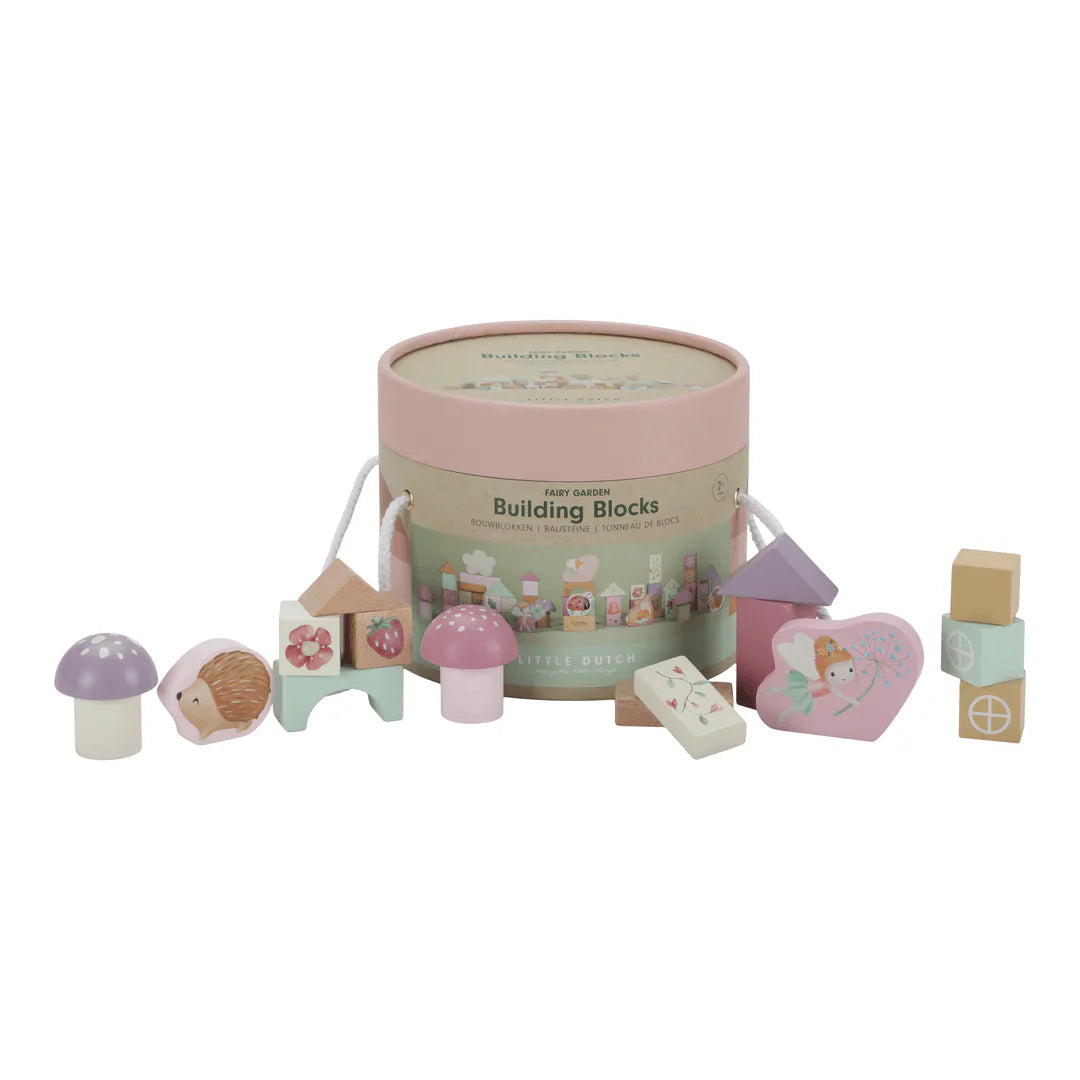 Fairy Garden Wooden Building Blocks Set