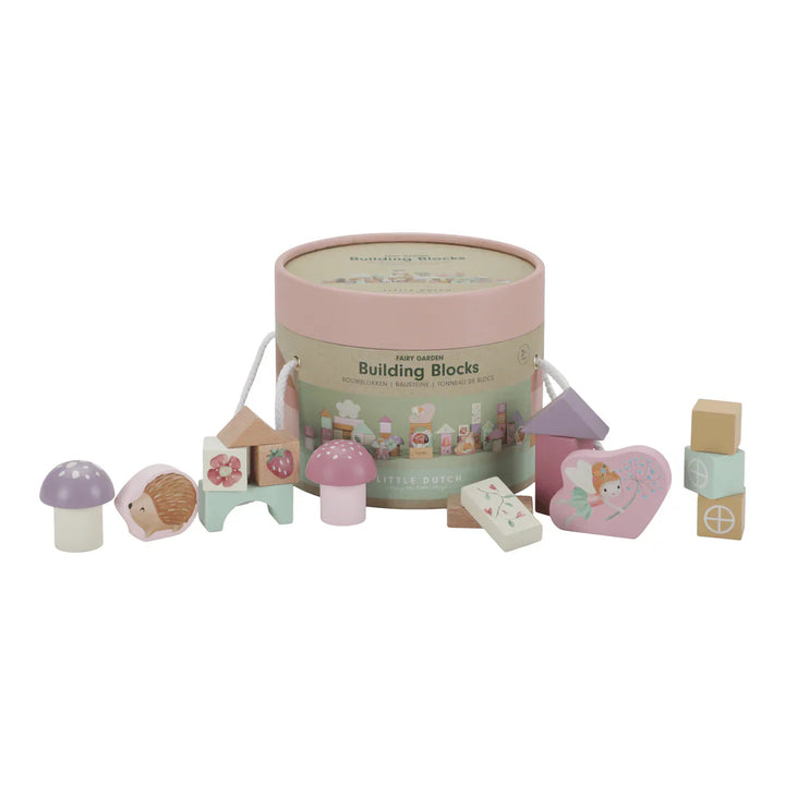 Fairy Garden Wooden Building Blocks Set