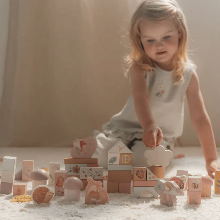Fairy Garden Wooden Building Blocks Set