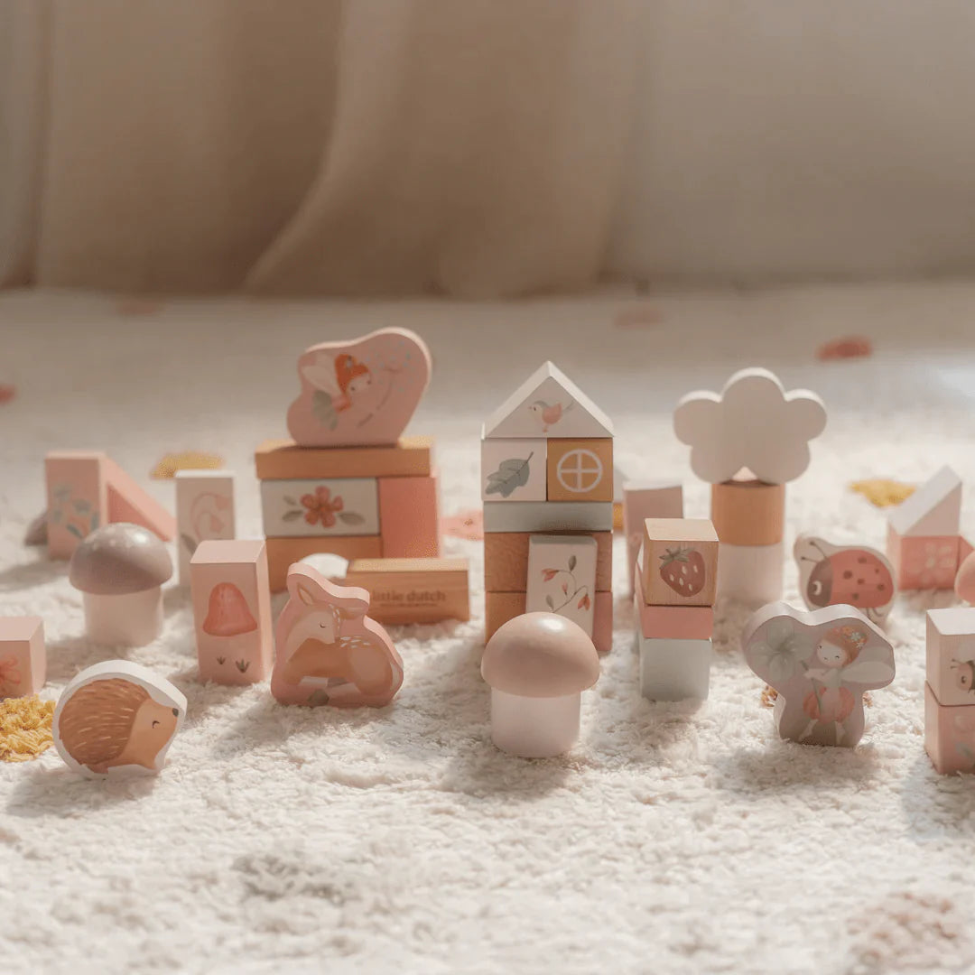 Fairy Garden Wooden Building Blocks Set