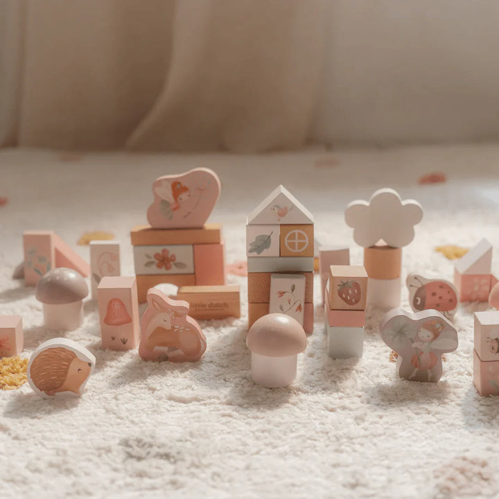 Fairy Garden Wooden Building Blocks Set