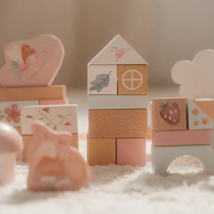 Fairy Garden Wooden Building Blocks Set