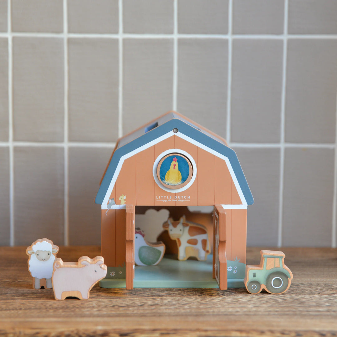Little Farm Wooden Farmhouse Shape Sorter