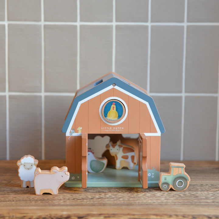 Little Farm Wooden Farmhouse Shape Sorter