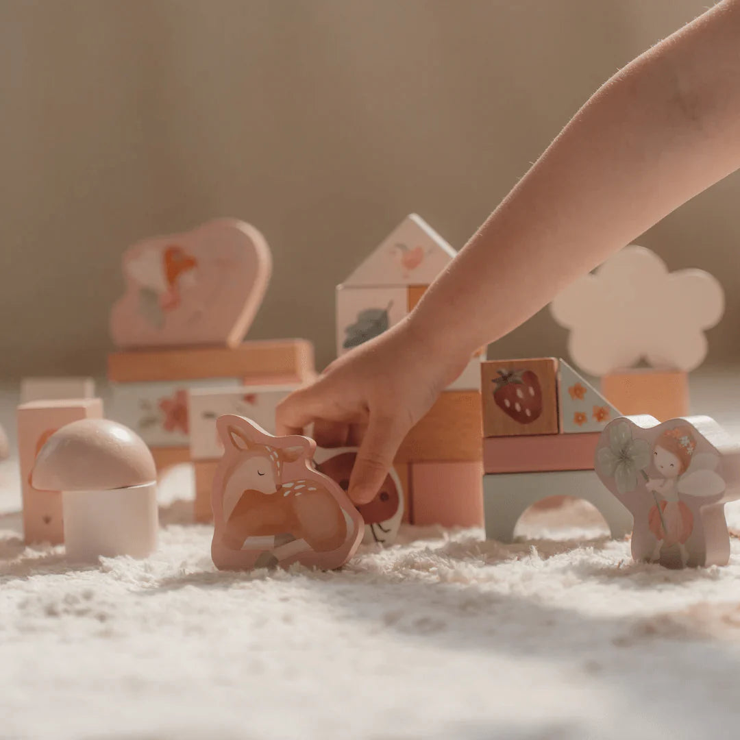 Fairy Garden Wooden Building Blocks Set
