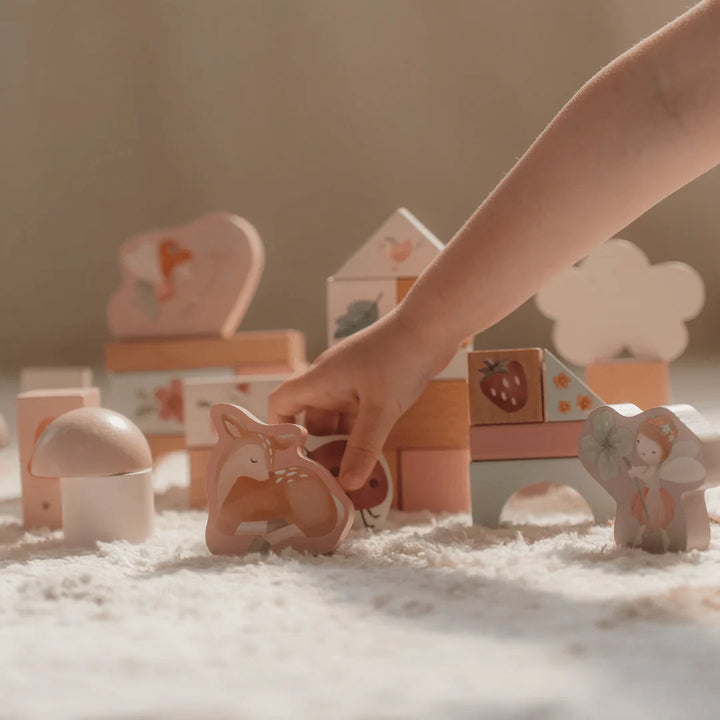 Fairy Garden Wooden Building Blocks Set