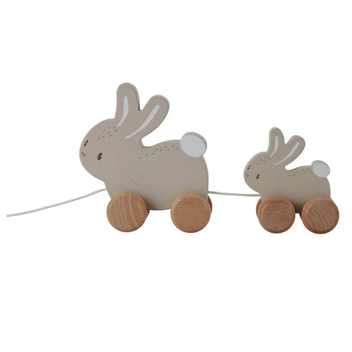 Little Dutch Pull Along Wooden Bunny Train