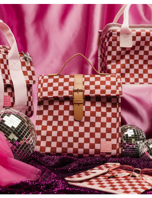 The Somewhere Co Lunch Satchel - Crimson Haze