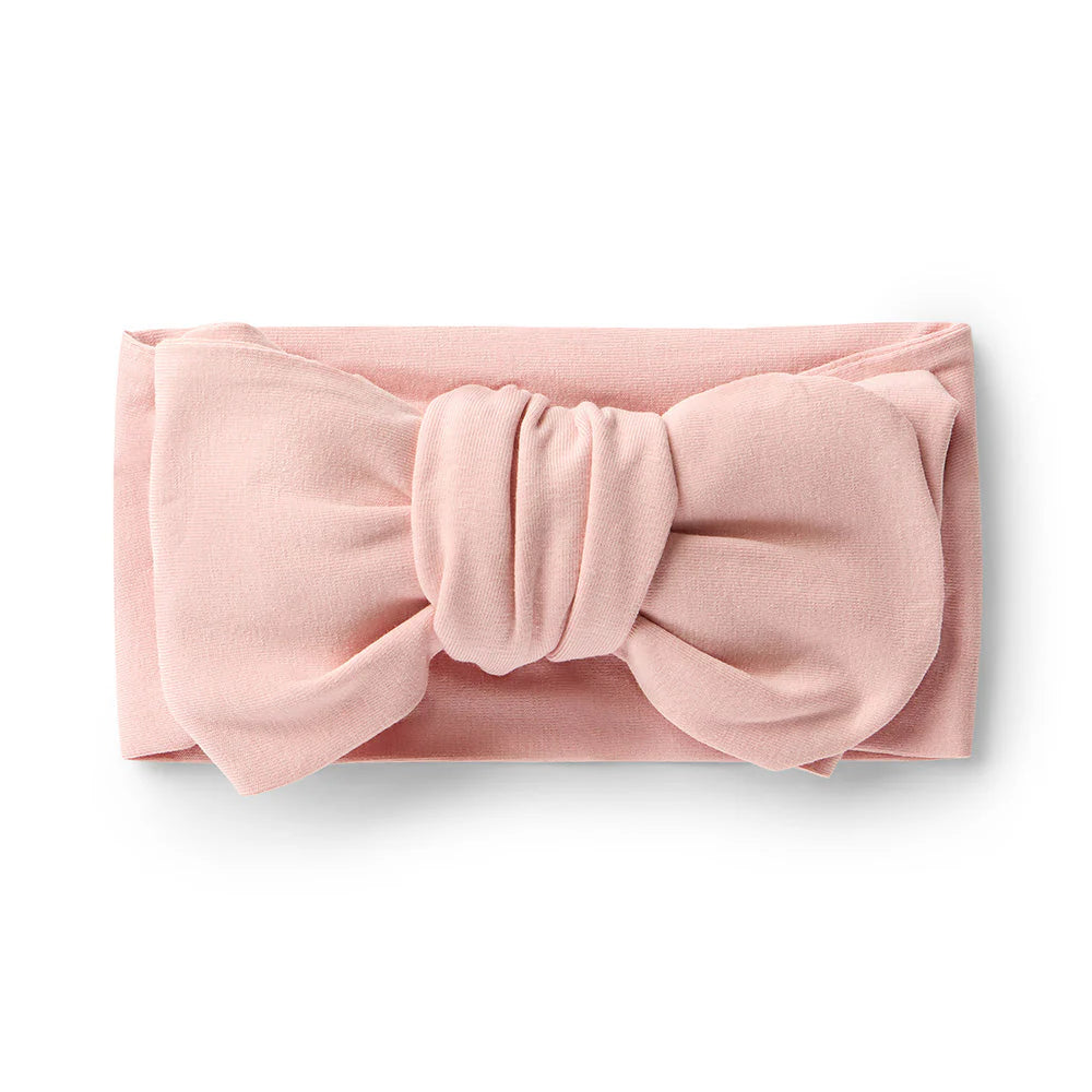 Snuggle Hunny Organic Oversized Bow - Lullaby Pink