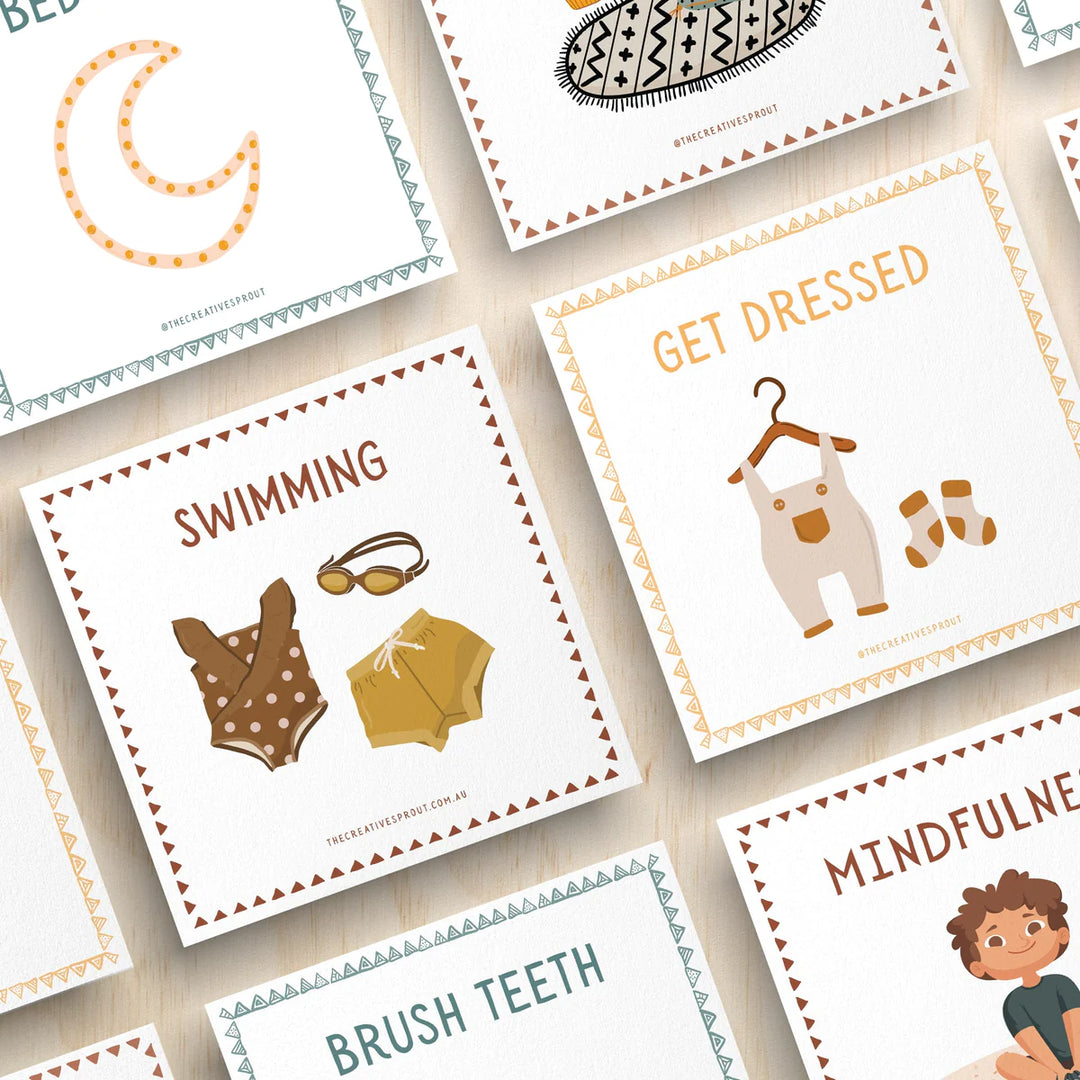 The Creative Sprout Daily Routine Cards - 72 Pack
