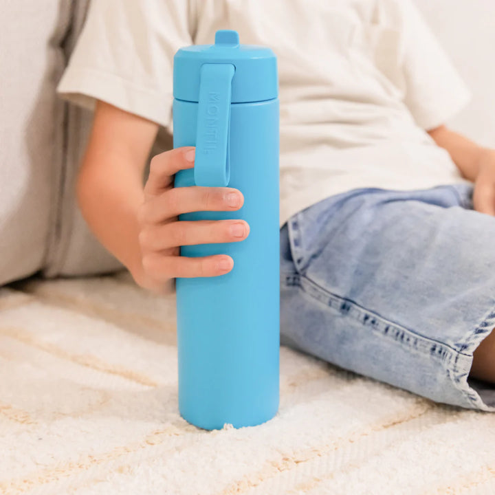 MontiiCo Fusion 700ml Insulated Sipper Lid Drink Bottle | Coastal
