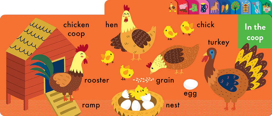 On the Farm Chunky Tabbed Board Book