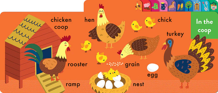 On the Farm Chunky Tabbed Board Book