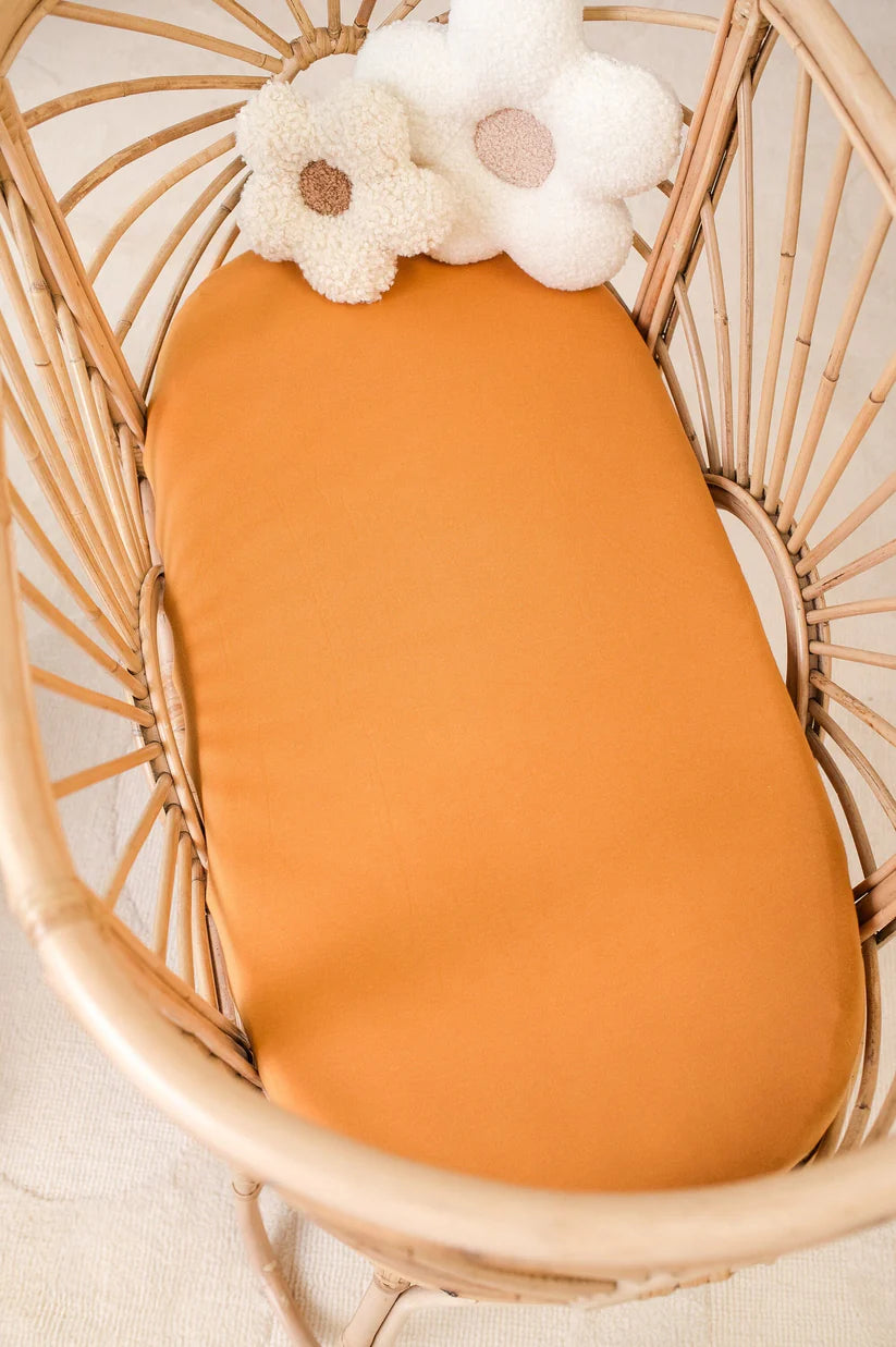 Kiin Organic Bamboo Cotton Change Pad & Bassinet Sheet - Amber
