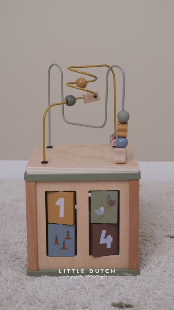 Little Farm Wooden Activity Cube