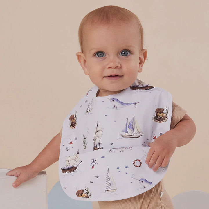 Snuggle Hunny Waterproof Snuggle Bib - Set Sail