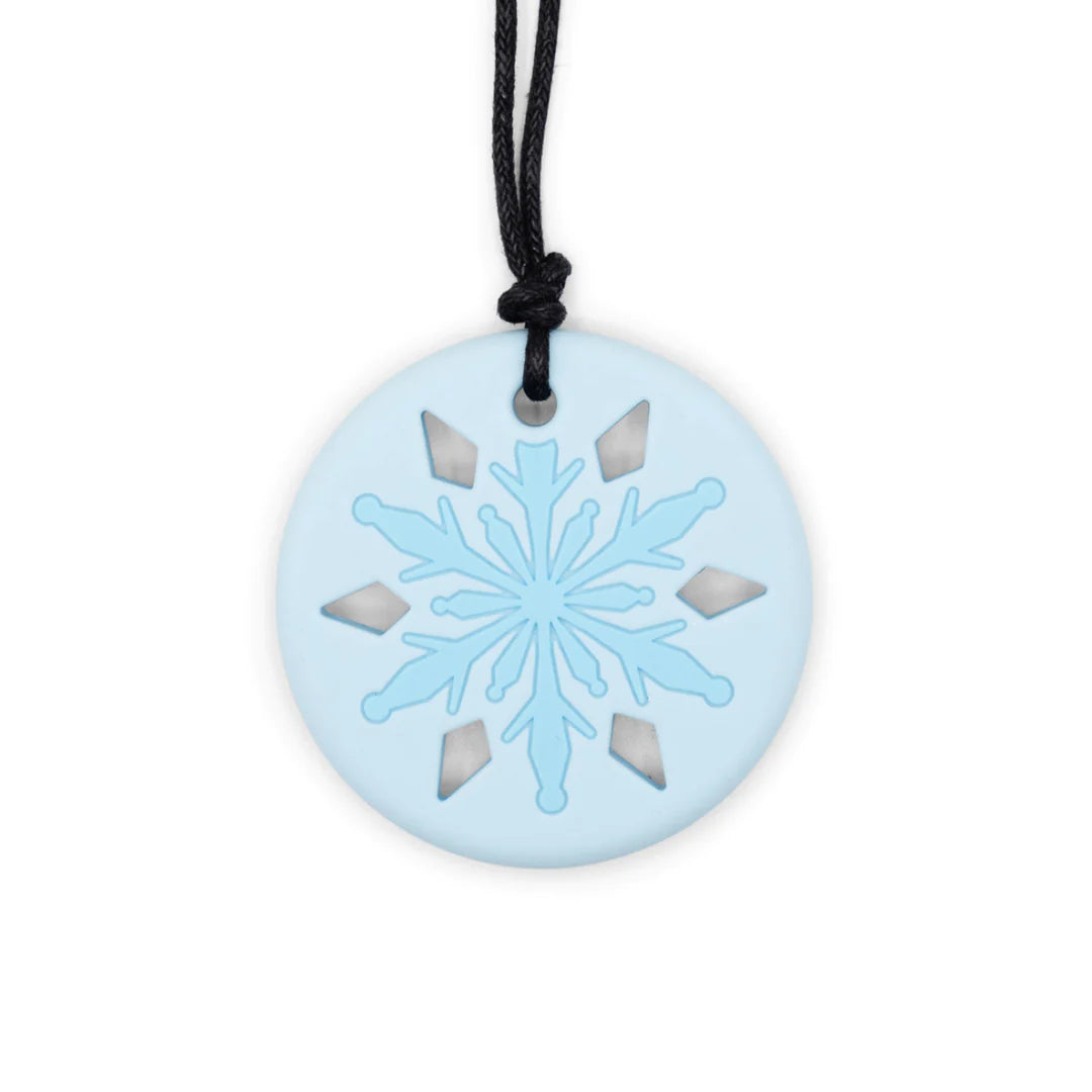 Jellystone Sensory Chew Pendant Necklace - Snowflake