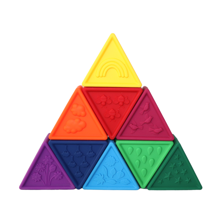 Jellystone TriBlox Sensory Play Blocks - Rainbow Bright