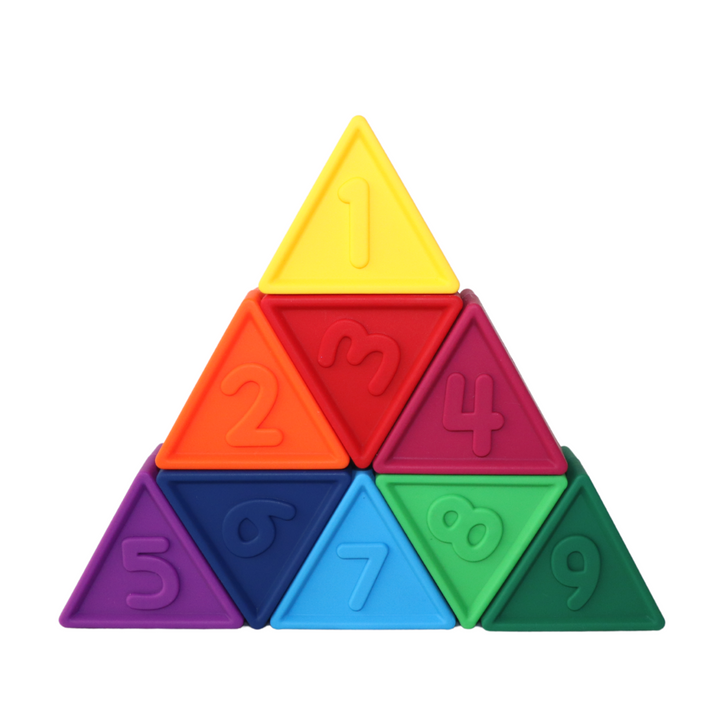 Jellystone TriBlox Sensory Play Blocks - Rainbow Bright