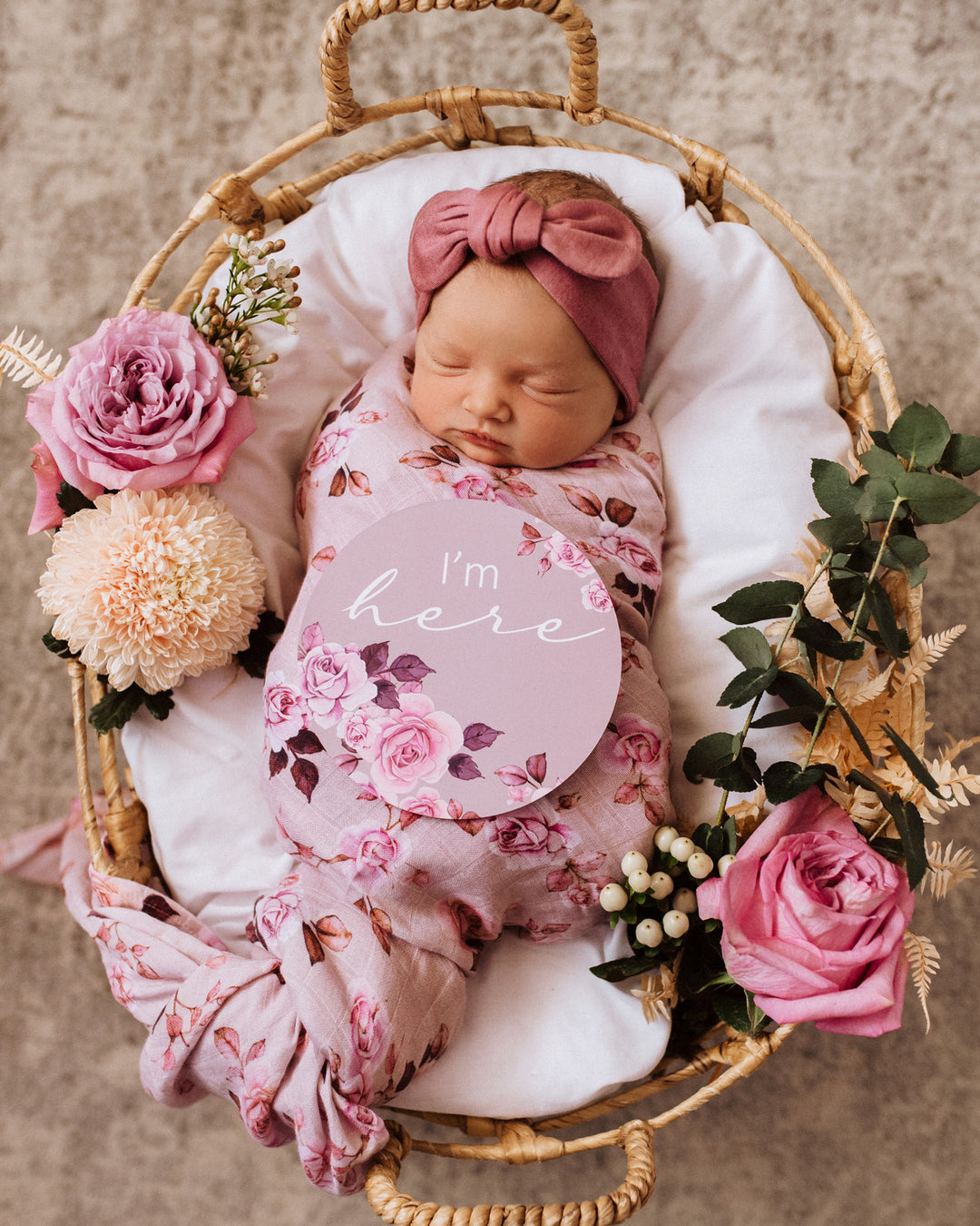 Snuggle Hunny Reversible Milestone Cards - Blossom & Dusk