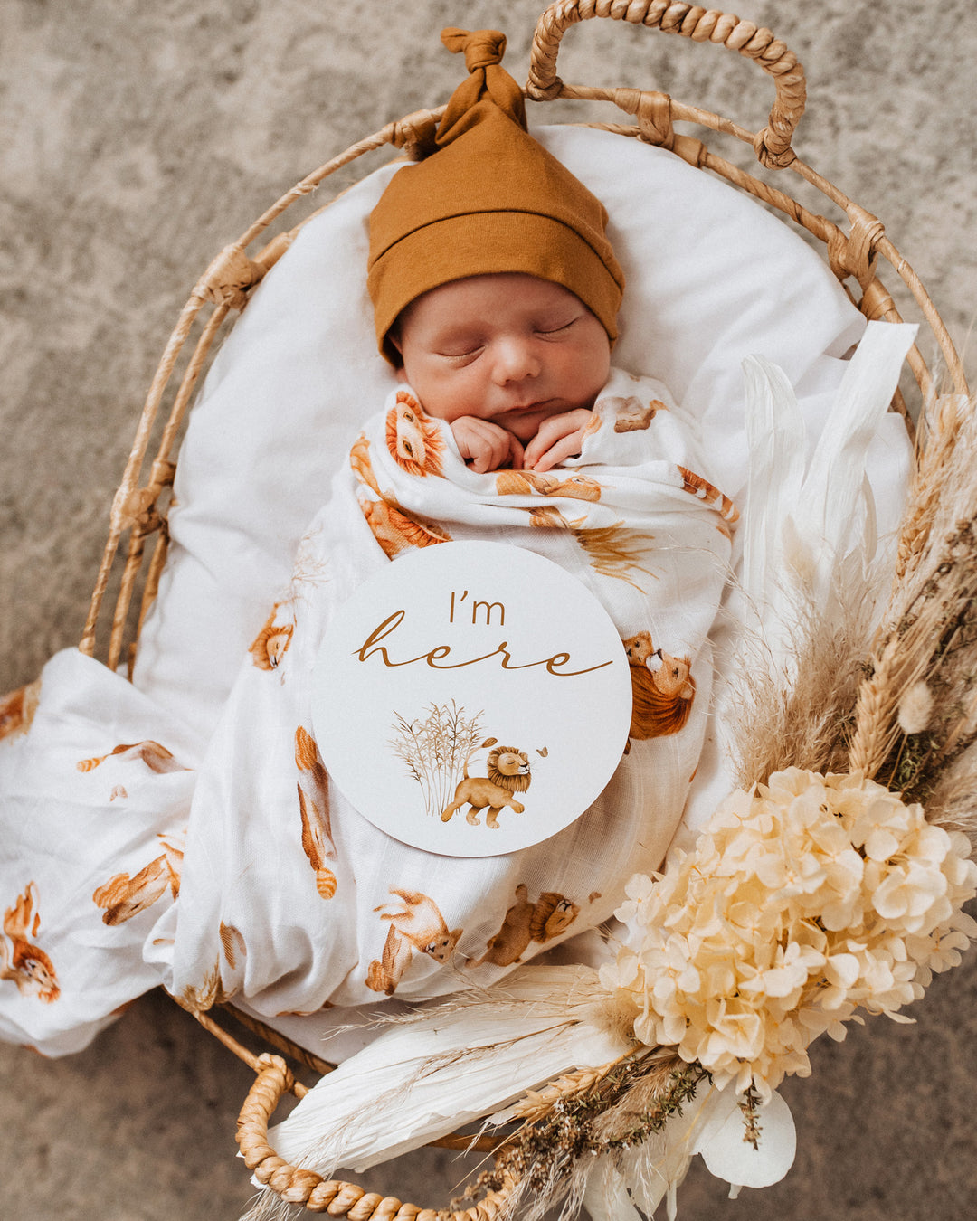 Snuggle Hunny Organic Cotton Muslin Wrap - Lion