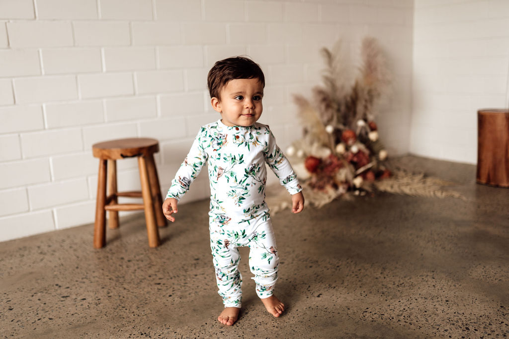 Snuggle Hunny Organic Growsuit - Eucalypt