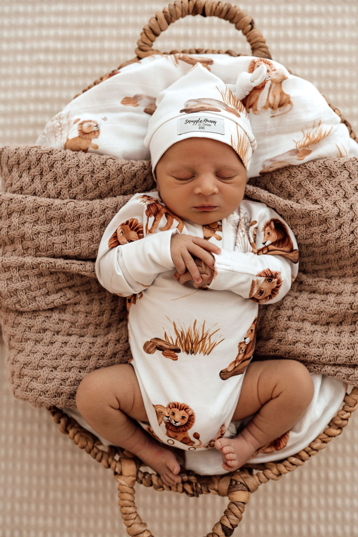 Snuggle Hunny Organic Long Sleeve Bodysuit - Lion