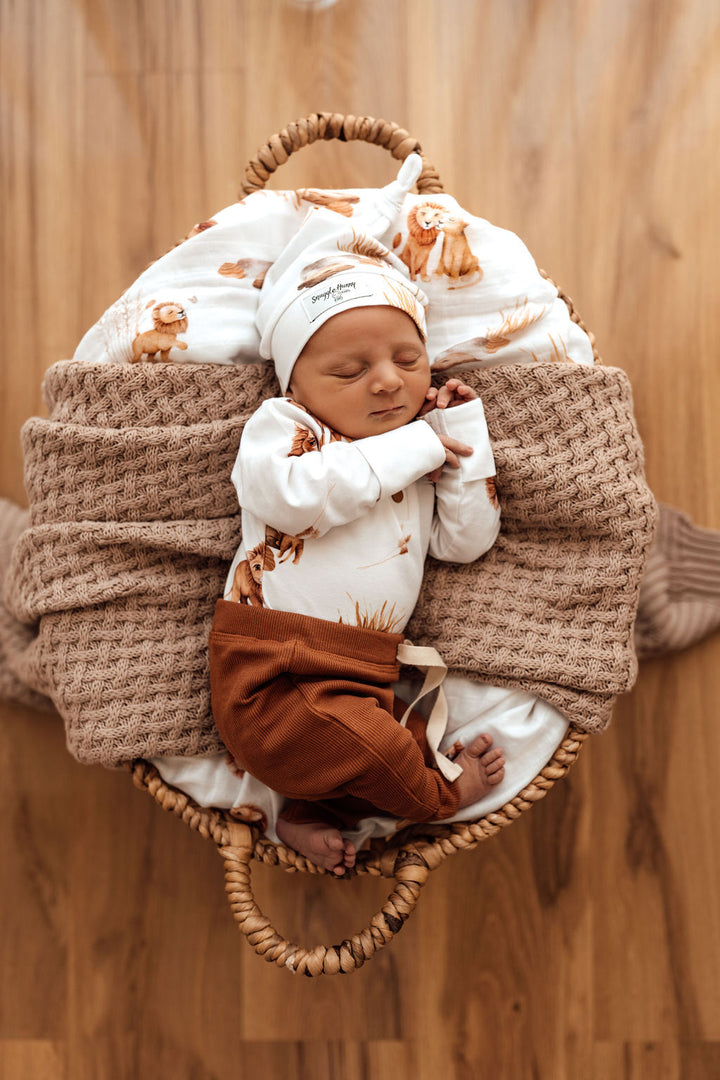 Snuggle Hunny Organic Long Sleeve Bodysuit - Lion