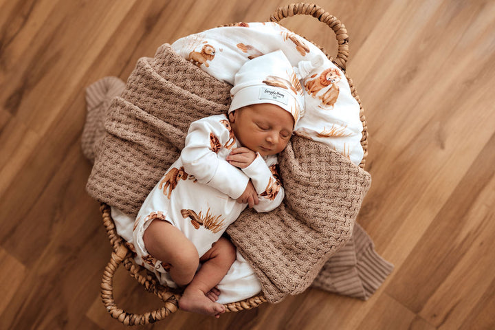 Snuggle Hunny Organic Long Sleeve Bodysuit - Lion