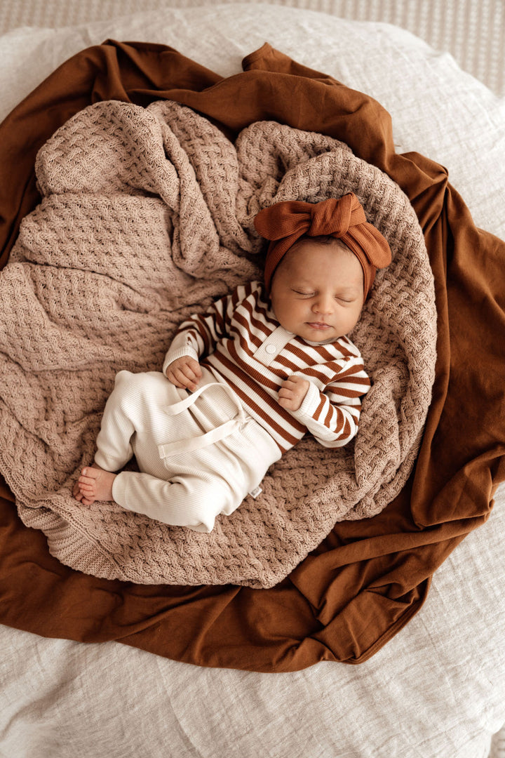 Snuggle Hunny Ribbed Organic Pants - Halo