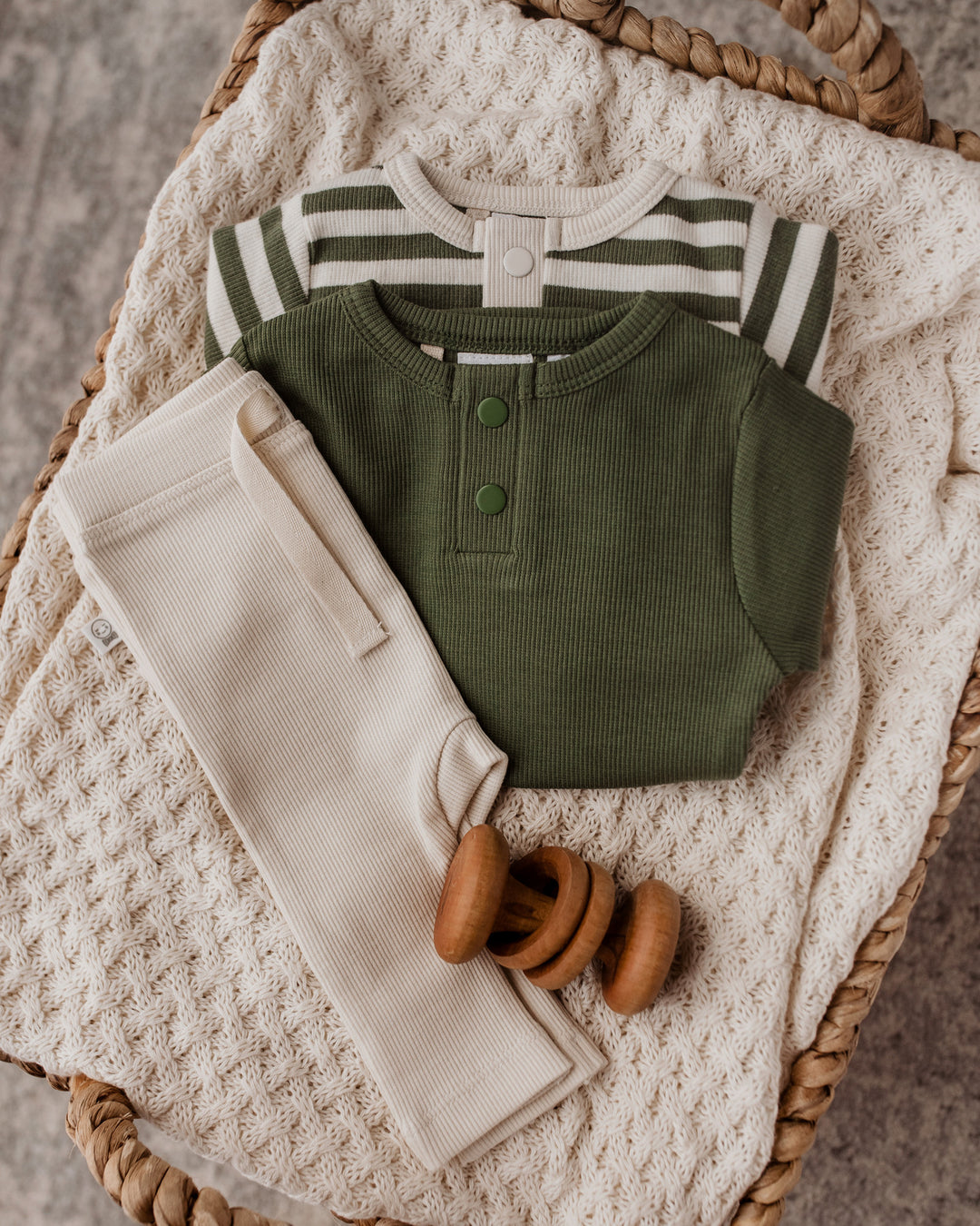 Snuggle Hunny Ribbed Organic Pants - Halo