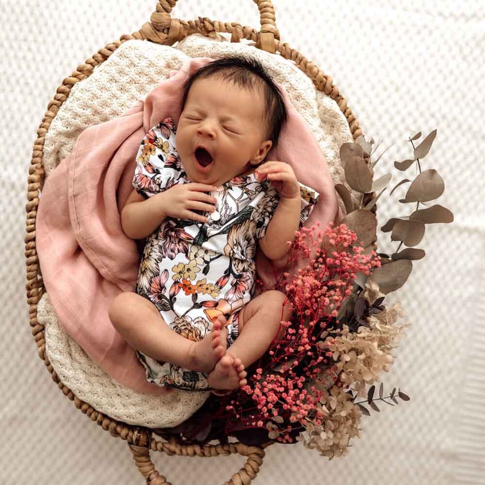 Snuggle Hunny Organic Short Sleeve Bodysuit - Australiana