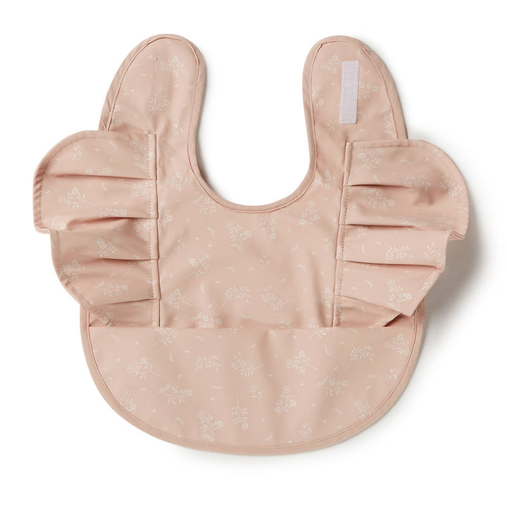 Snuggle Hunny Waterproof Frill Snuggle Bib - Dusty Rose