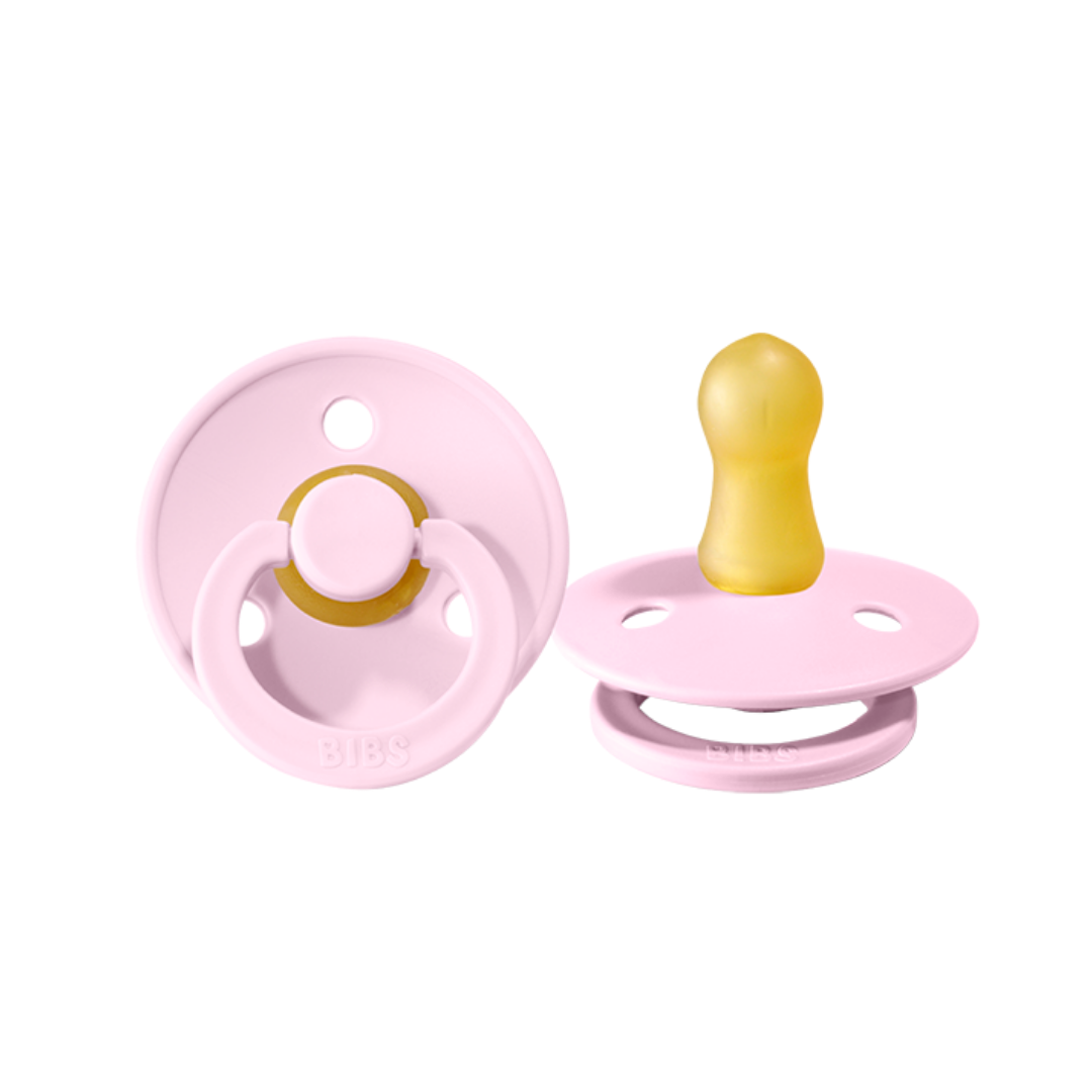 BIBS Round Colour Latex Dummies Twin Pack Size 2 (6-18 Months)