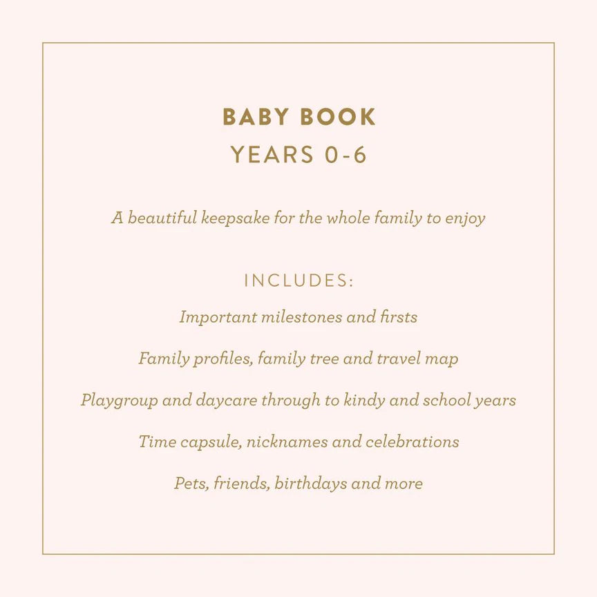 Fox & Fallow Baby Record Book - Powder