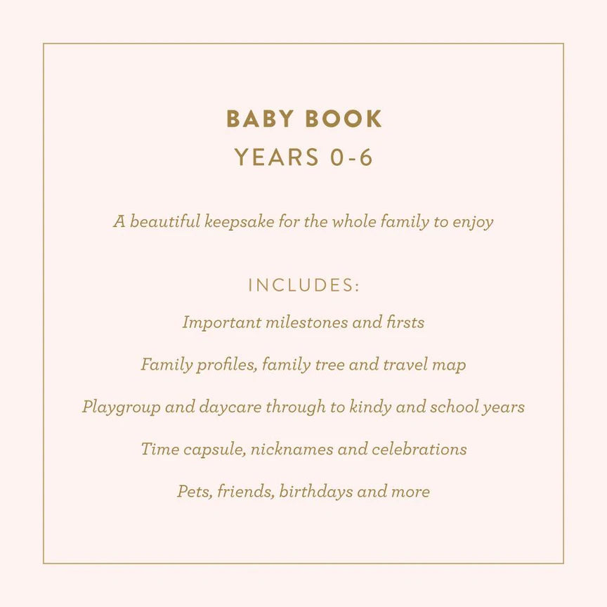 Fox & Fallow Baby Record Book - Rose