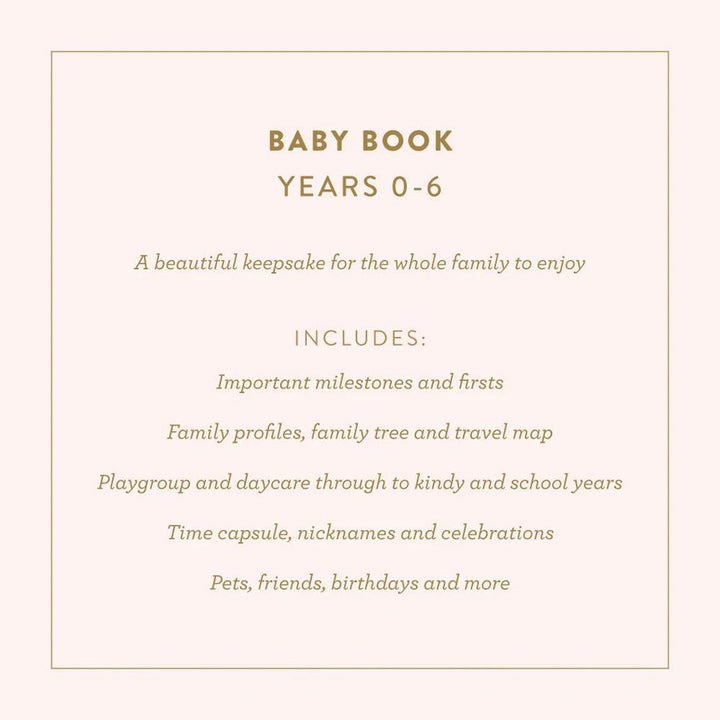 Fox & Fallow Baby Record Book - Rose
