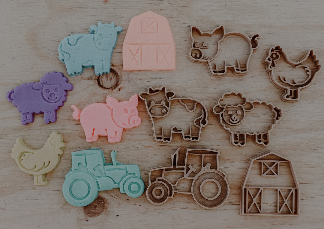 Mini Farm Playdough/Sensory Play Eco Cutter™ Set