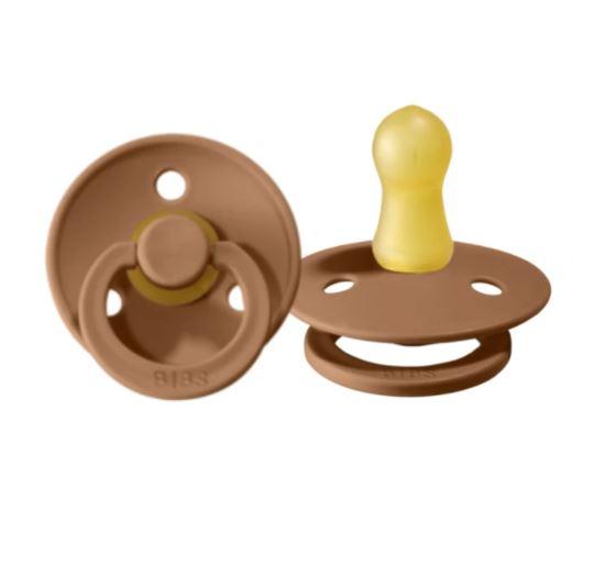 BIBS Round Colour Latex Dummies Twin Pack Size 1 (0-6 Months)