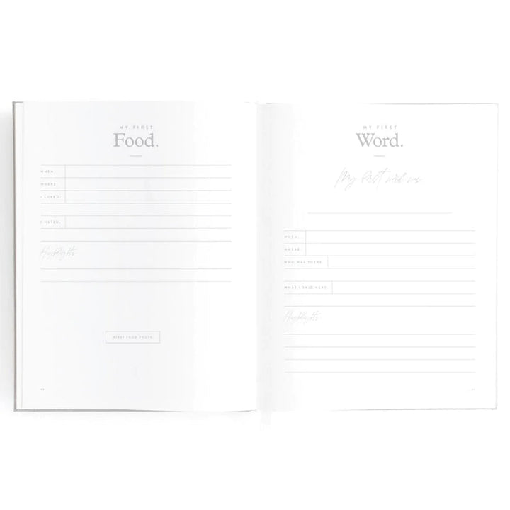 Fox & Fallow Baby Record Book - Grey