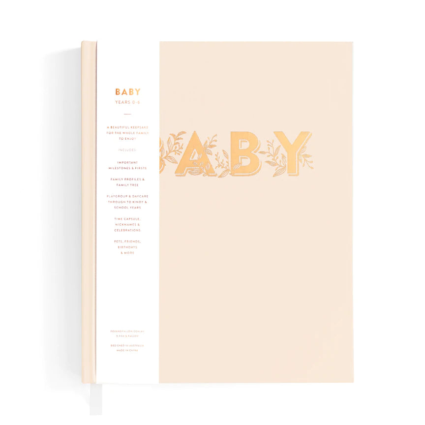 Fox & Fallow Baby Record Book - Buttermilk