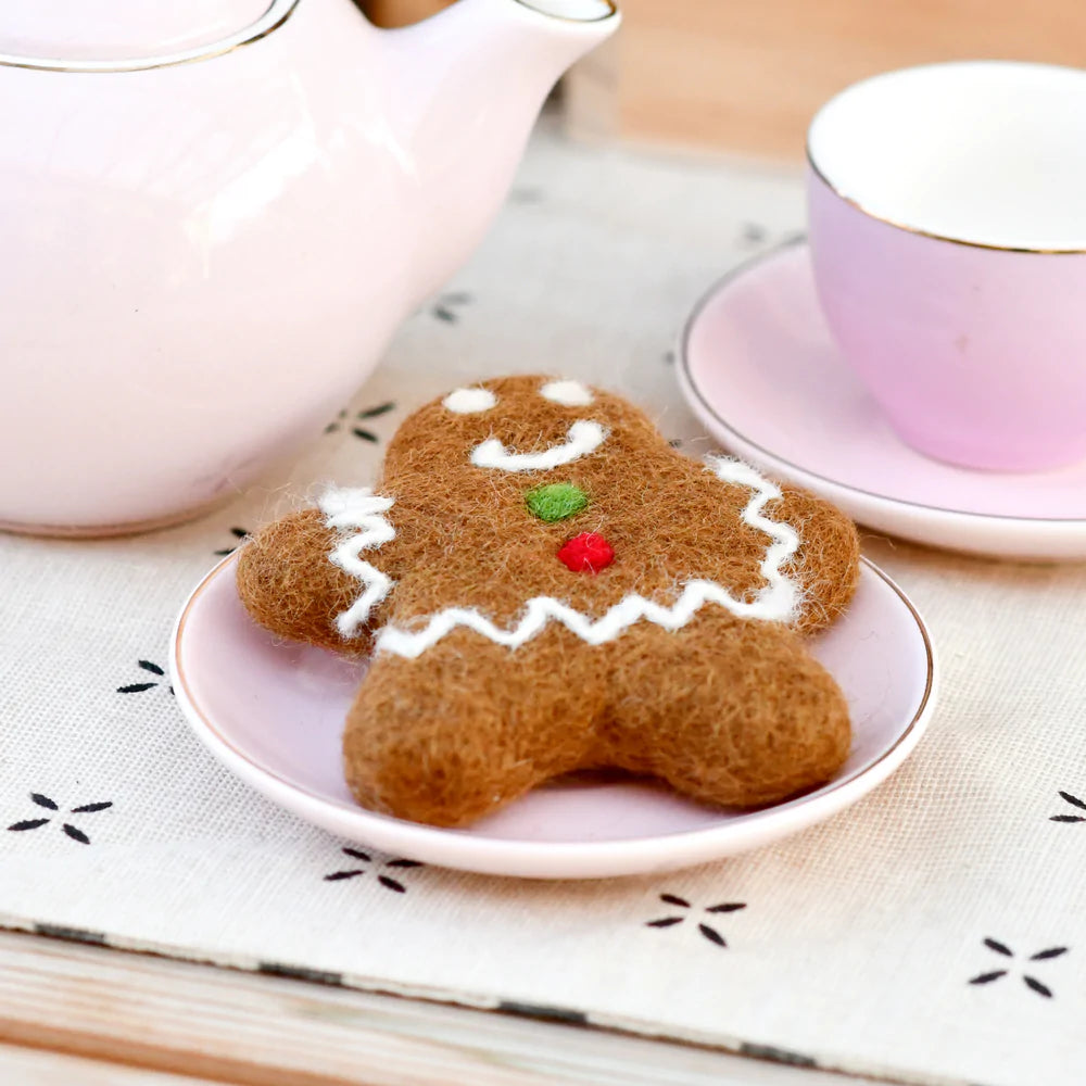 Handmade Felt Gingerbread Man Cookie